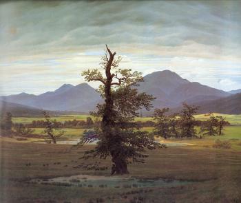 Caspar David Friedrich : Landscape with Solitary Tree
